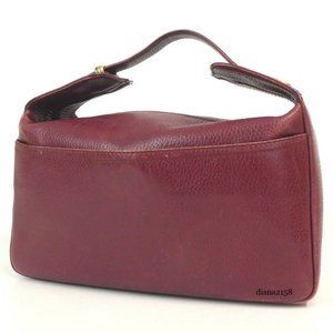 Cartier Must De Line Burgundy Leather Handbag